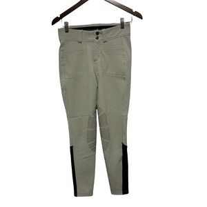 Kerrits Equestrian Riding Pants Womens S Beige Tights Britches Breeches Fleece